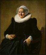 Frans Hals Portrait of an Elderly Lady oil painting artist